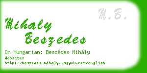 mihaly beszedes business card