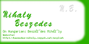 mihaly beszedes business card